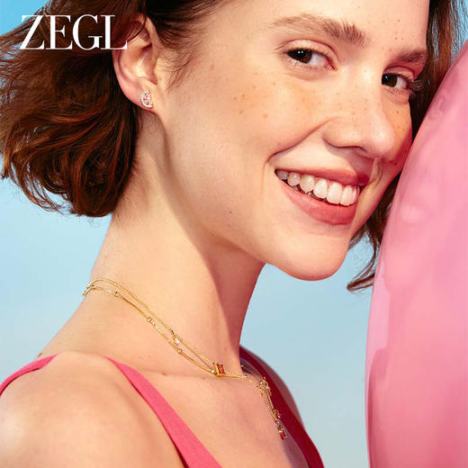 ZEGL设计师水果系列925纯银双层叠戴项链女轻奢小众设计感锁骨链 商品图4