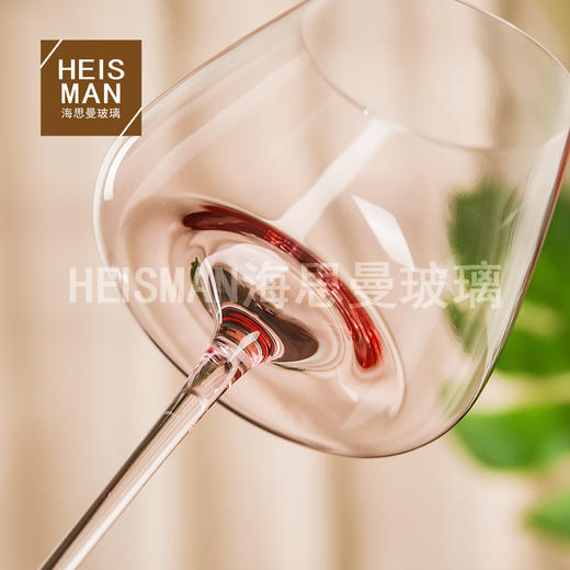 【日用百货】粉色火烈鸟红酒杯水晶玻璃高脚杯一体成型凹底葡萄酒杯 商品图2