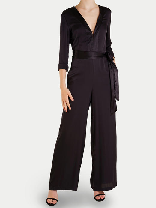 CG｜Silk Christina Jumpsuit  [深V真丝连体裤] 商品图0