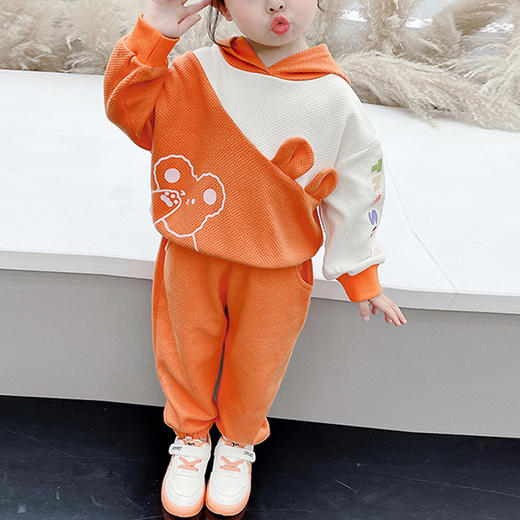 裁缝学苑TQ38 连帽上衣裤子套装童装纸样女童儿童服装打版裁剪图 商品图4