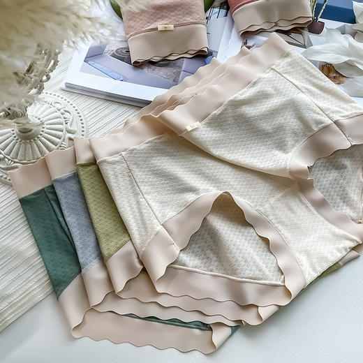 2条装【柔滑细软，轻感觉零束缚】莫代尔泡泡日系少女款内裤女士无痕透气纯棉抗jun裆均码大码三角裤爆款 商品图0