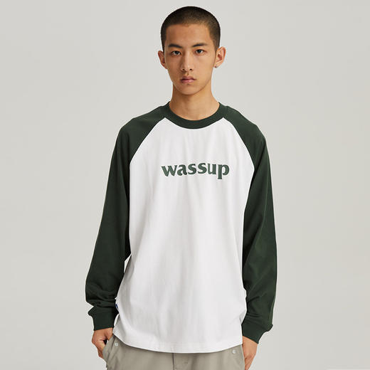 WassupHouse 基础插肩长袖T恤 商品图1