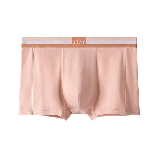 柔软吸湿透气日系风【无侧缝质感爆款】 奶油新款莫代尔纯色无痕男士内裤多色中腰透气四角裤平角裤男 商品图10