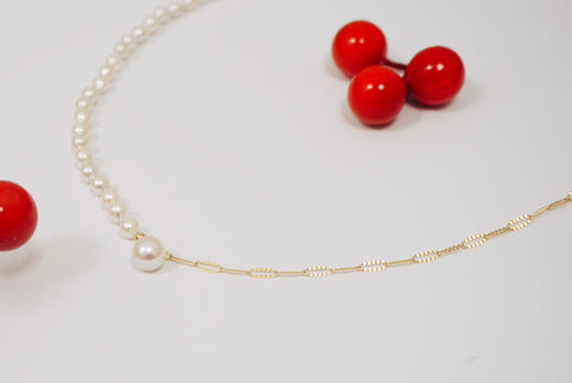 Akoya珍珠18k金项链 商品图2