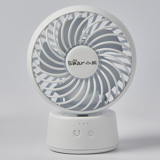 小熊桌面小风扇 DFS-C05L5 白色 3.5寸 摇头 桌面风扇 商品图5