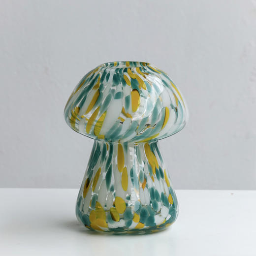 磁粉点点玻璃花瓶摆件饰品餐桌器皿花边口卷边花器 商品图5