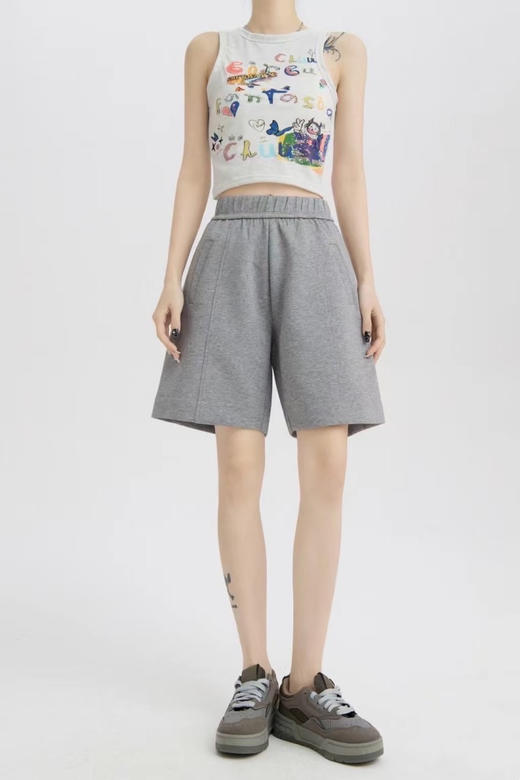 女休闲中裤9017 商品图0