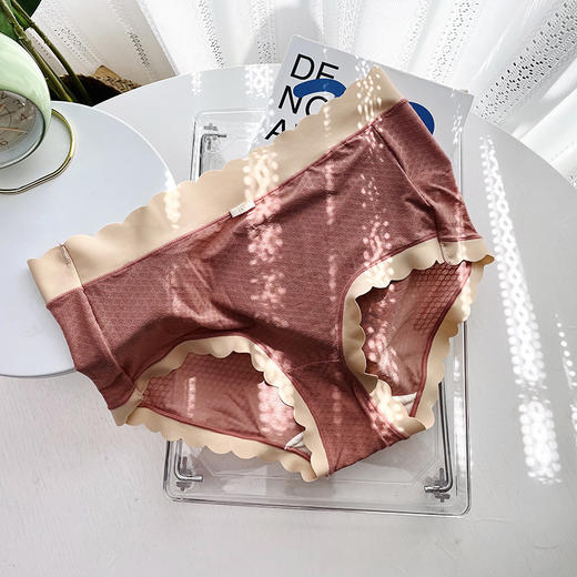 2条装【柔滑细软，轻感觉零束缚】莫代尔泡泡日系少女款内裤女士无痕透气纯棉抗jun裆均码大码三角裤爆款 商品图8