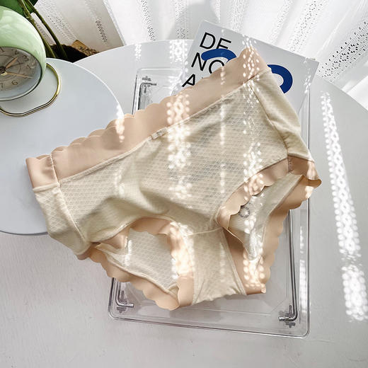 2条装【柔滑细软，轻感觉零束缚】莫代尔泡泡日系少女款内裤女士无痕透气纯棉抗jun裆均码大码三角裤爆款 商品图5