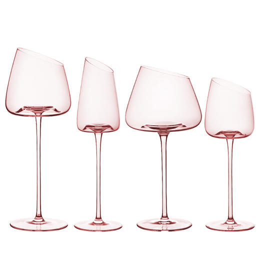 【日用百货】粉色火烈鸟红酒杯水晶玻璃高脚杯一体成型凹底葡萄酒杯 商品图3