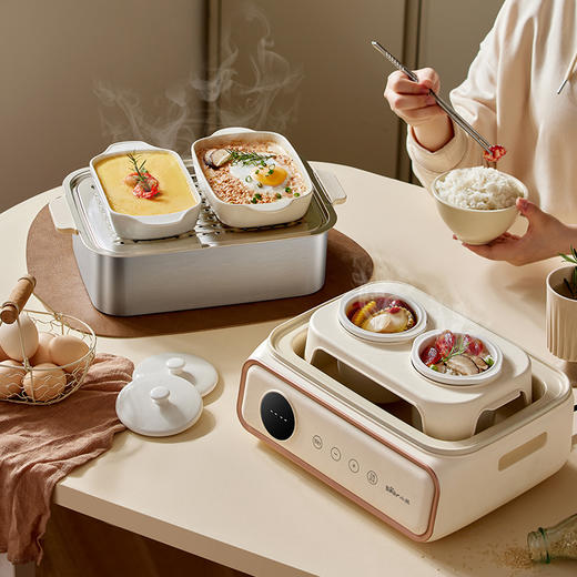【小程序】小熊电蒸锅 DZG-P20Q5 米白色 双层五金电蒸锅 商品图8