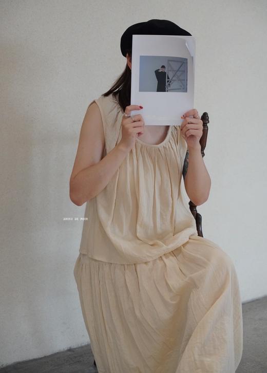 elsa esturgie 圆领缩褶领口无袖背心 商品图3