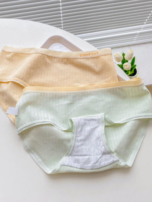 3条装「95%精梳棉 5A抗Jun」日系内裤女纯棉全棉舒适透气纯色少女风 商品图4