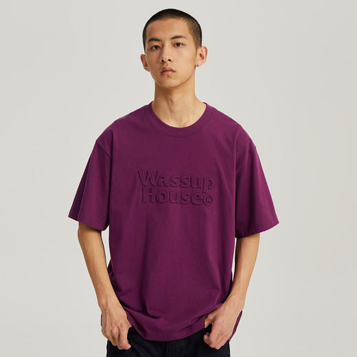 WassupHouse-压印短袖T恤 商品图4