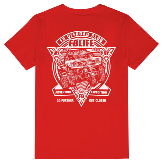 自由基地FBLIFE夏季新款团队定制越野车队徽图案户外穿越短袖T恤 NMT-1983 商品图4