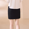 罗蒙半身裙女春夏职业装包臀裙商务通勤纯色工装A字裙女 商品缩略图2