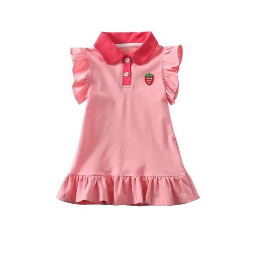 夏季女童连衣裙2024新款中小童洋气夏装公主裙学院风POLO裙子 商品图4