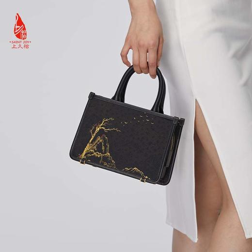 SAINTJOY/上久楷 宋锦女式拎包  松雁金山来  BWW22A1001 商品图2