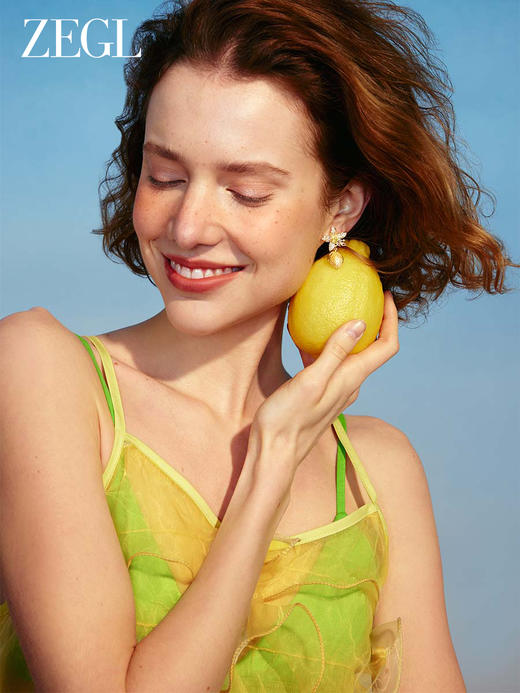 ZEGL设计师水果系列耳环女2023新款爆款耳钉小众设计925银针耳饰 商品图2