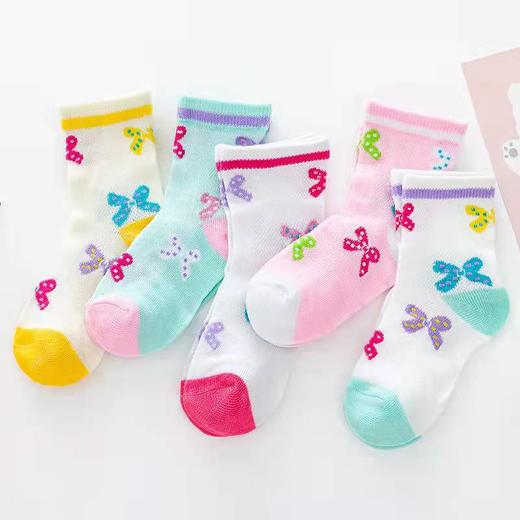 【五双装！夏季薄款网眼袜】儿童袜子，夏季薄款网眼中筒袜，卡通透气不闷热，吸汗除臭，男童女童，婴儿可爱卡通宝宝袜子 商品图3