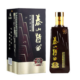 泰山特曲 小窖佳酿12 浓香型白酒 52度500ml*1瓶/2瓶/6瓶整箱
