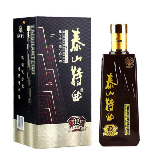 泰山特曲 小窖佳酿12 浓香型白酒 52度500ml*1瓶/2瓶/6瓶整箱 商品图0
