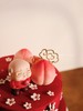 红色寿桃祝寿蛋糕（巧克力喷霜奶油蛋糕，常温后会有裂纹）） 商品缩略图3