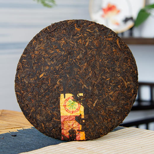 中粮-中茶2023年同昌熟饼普洱茶熟茶/云南七子饼茶357克/饼／云南干仓直发 商品图1