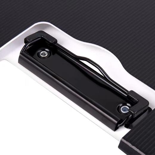 树德U6132时尚文件夹板夹资料夹 写字垫板A4直板夹黑色1个 商品图5