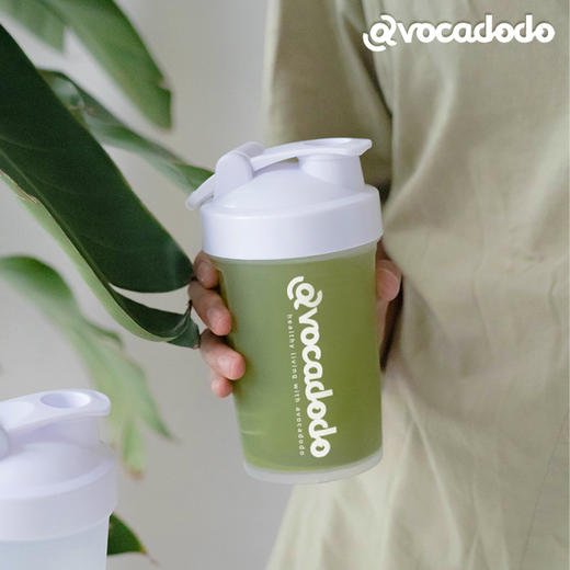 【牛油果果原创限量定制】摇摇杯450ml蛋白粉搅拌杯PP塑料 商品图2