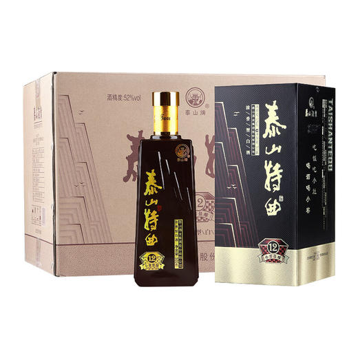 泰山特曲 小窖佳酿12 浓香型白酒 52度500ml*1瓶/2瓶/6瓶整箱 商品图3