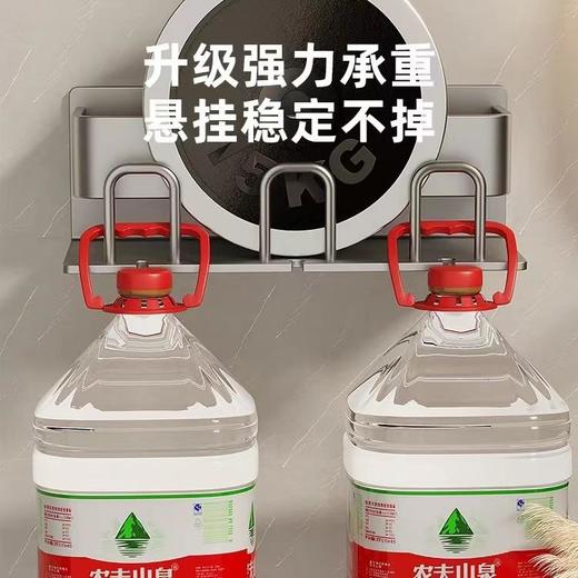 枪灰牙刷置物架卫生间免打孔漱口杯牙杯壁挂式收纳架电动牙刷架子 商品图3