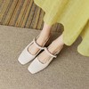 ZHR包头单凉鞋半拖鞋女夏外穿鞋子韩版珍珠凉鞋百搭单鞋高跟鞋女 商品缩略图3