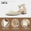 ZHR尖头单凉鞋女2023新款夏季韩版百搭包头时装一字扣带凉鞋气质 商品缩略图9