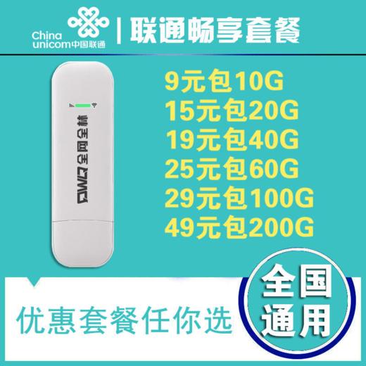 全网全林0月租4G5G路由器流量上网卡【联通畅享卡套餐】 商品图0