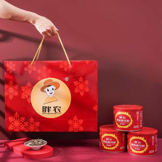 胖农原味瓜子恭贺版礼盒装220g*6   超大瓜子 商品图1
