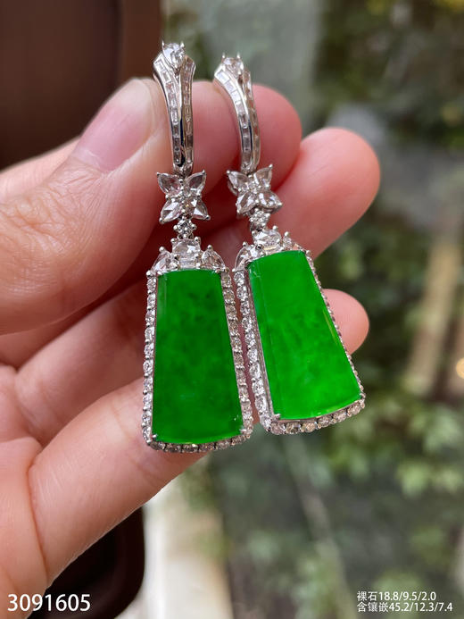3091605，老坑高冰无事牌耳坠。具体价格微信咨询 商品图5