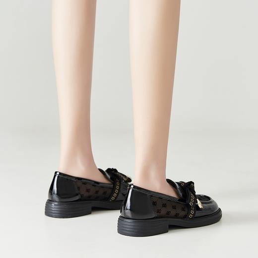 ZHR蝴蝶结透气网纱乐福鞋女2023新款夏季薄款单鞋女平底爆款 商品图6