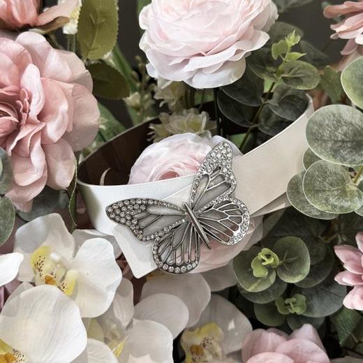 休闲时尚百搭复古气质中古轻奢重工女士平滑合金腰带 余潇潇配饰 商品图1