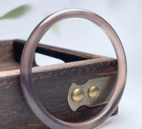 玛瑙手镯-帝王紫圆条