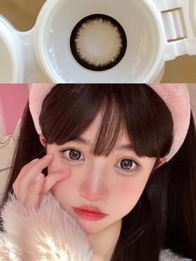 （盒装）若瞳新款熊猫奶盖/花椒奶糕年抛美瞳彩色隐形眼镜