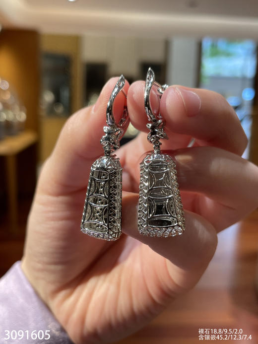 3091605，老坑高冰无事牌耳坠。具体价格微信咨询 商品图7