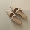ZHR包头半拖鞋穆勒拖玛丽珍鞋子女浅口单鞋方头一字扣带包头凉鞋 商品缩略图9