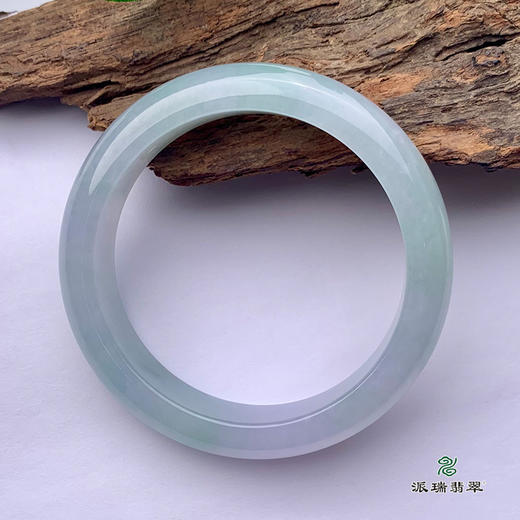 派瑞翡翠 翡翠手镯 糯种 飘花 商品图1