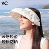 VVC空顶防晒帽子贝壳帽女夏防紫外线遮阳帽遮脸太阳帽沙滩户外 商品缩略图1