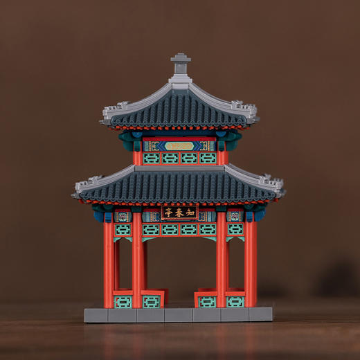 晚峰颐和园知春亭榫卯积木 商品图1