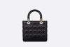【欧洲专柜直邮】DIOR 迪奥 女士新品 中号 LADY DIOR 手袋 黑色羊皮革藤格纹  M0565OPEH 商品缩略图2
