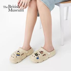 大英博物馆盖亚·安德森猫和她的朋友们系列 安德森猫洞洞鞋沙滩凉鞋(赠鞋花)