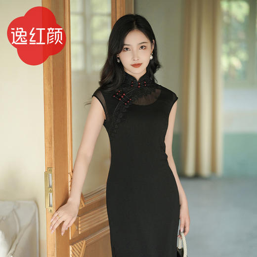 逸红颜扶芳2026年夏季新款雪纺旗袍改良版连衣裙女影视剧无名同款 商品图1
