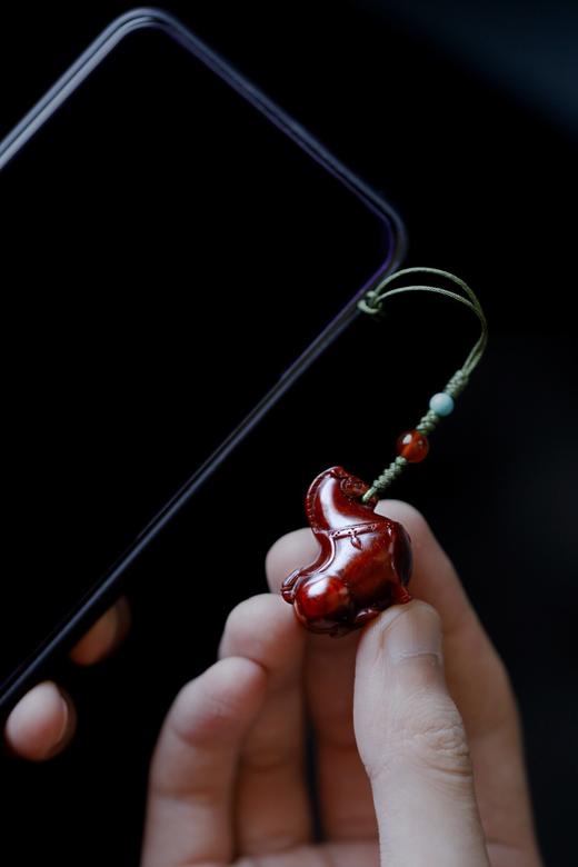 【青山特惠】小叶紫檀 唐马 钥匙扣 手把件 吊坠s24 商品图1